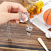 CREATCABIN 1pc Stainless Steel Whistle Pendant Necklaces NJEW-CN0001-08-3