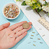  200Pcs 4 Colors Brass Brooch Findings FIND-NB0005-39-3