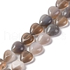 Natural Grey Agate Beads Strands G-I372-A18-01-2