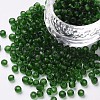 6/0 Frosted Round Glass Seed Beads X-SEED-A008-4mm-M7-1