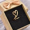 304 Stainless Steel Cuff Rings RJEW-D317-01D-G-3