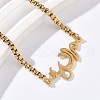 304 Stainless Steel Link Bracelets BJEW-Z107-01G-3