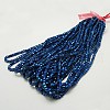 Electroplate Glass Beads Strands EGLA-D018-6x6mm-55-2