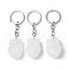 Natural Quartz Crystal Pendant Keychains KEYC-P011-01P-11-1