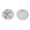 Non-Tarnish 304 Stainless Steel Charms STAS-T059-26P-K-3
