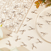 Beebeecraft 60Pcs 3 Style Stainless Steel Ice Pick Pinch Bails FIND-BBC0001-07-4