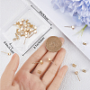 Beebeecraft 10Pairs Brass Stud Earring Findings KK-BBC0011-31-3