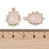 Natural Rose Quartz Faceted Pendants G-K347-06G-03-3