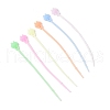 Luminous Silicone Cable Zip Ties AJEW-P104-01A-2