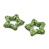 Star Shape Polymer Clay Rhinestone Beads CLAY-NH0001-06I-2