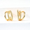 Brass Cuff Earrings EJEW-F370-08G-4