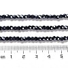 Electroplate Opaque Glass Beads Strands EGLA-A035-P3mm-A18-4