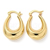 Rack Plated Chunky Teardrop Brass Hoop Earrings for Women EJEW-Z048-11G-1