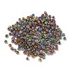 Electroplated Glass Beads GLAA-Q120-02B-2