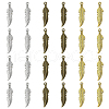 30Pcs 3 Colors Alloy Pendants FEAT-CJ0001-01-1