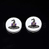 Halloween Printed Natural Wood Beads WOOD-T021-84-2