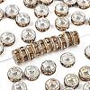Brass Grade A Rhinestone Spacer Beads RB-A014-Z6mm-14S-1