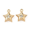 Brass Micro Pave Cubic Zirconia Pendants KK-S531-12G-B-1