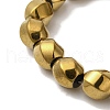 Electroplated Synthetic Magnetic Hematite Beads Strands G-I364-J01-01-3