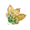Transparent Glass Pendants PALLOY-MZ00720-05-3