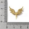 Brass Micro Pave Cubic Zirconia Pendants KK-Z102-14G-3