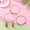 10Pcs 5 Color Adjustable Brass Expandable Bangle Making BJEW-LS0001-02-6