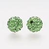 Polymer Clay Rhinestone Beads RB-K050-10mm-C08-2