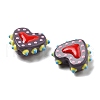 Handmade Lampwork Bumpy Beads Heart LAMP-V001-07A-3