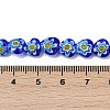 Handmade Millefiori Lampwork Beads Strands LAMP-G166-15E-4