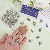 SUNNYCLUE 50Pcs 5 Styles Tibetan Style Sport Ball Alloy Connector Charms TIBE-SC0001-95-3
