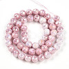 Electroplate Glass Beads Strands GLAA-N010-8mm-07-2
