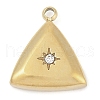 304 Stainless Steel Rhinestone Charms STAS-L022-447G-1