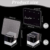 Acrylic Earring Display Stands Cube EDIS-WH0032-16B-2