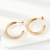 201 Stainless Steel Hoop Earrings EJEW-Q026-19G-3