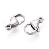 304 Stainless Steel Lobster Claw Clasps STAS-T065-12mm-34P-2