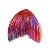 Grandient Color Opaque Resin Pendants RESI-WH0026-74G-1