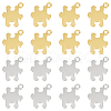 Unicraftale 20Pcs 2 Colors Alloy Pendants FIND-UN0003-28-1