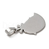 Non-Tarnish 304 Stainless Steel Pendants STAS-A086-02P-2