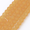 Transparent Glass Bead Strands GLAA-S031-8mm-11-1