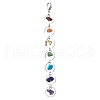 Natural & Synthetic Gemstone Pendant Decorations HJEW-JM01829-02-1