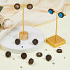 30 Pairs Wood Studs Earring Findings EJEW-DC00001-5