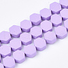 Spray Painted Non-magnetic Synthetic Hematite Beads Strands G-T116-03B-09-1
