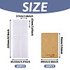 100Pcs Ractangle Kraft Paper Necklace Earring Display Cards AJEW-TA0001-26A-2