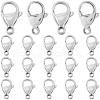 SUNNYCLUE 100Pcs 304 Stainless Steel Lobster Claw Clasps STAS-SC0007-12-1