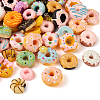 96Pcs 24 Styles Opaque Resin Donut Cabochons RESI-TA0001-64-11