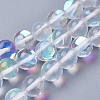 Synthetic Moonstone Beads Strands G-E468-H02-8mm-1