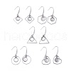 Stainless Steel Dangle Earrings AJEW-JB00502-M-1