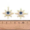 Brass Micro Pave Clear Cubic Zirconia Pendants for Women KK-T070-104-3