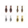 Tibetan Style Glue-on Flat Pad Bails TIBE-X0008-2