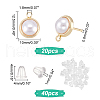 DICOSMETIC 20Pcs Brass Stud Earring Findings KK-DC0001-26-2